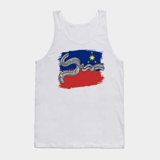 Philippine Flag Tribal line Art / Baybayin word NGA Tank Top